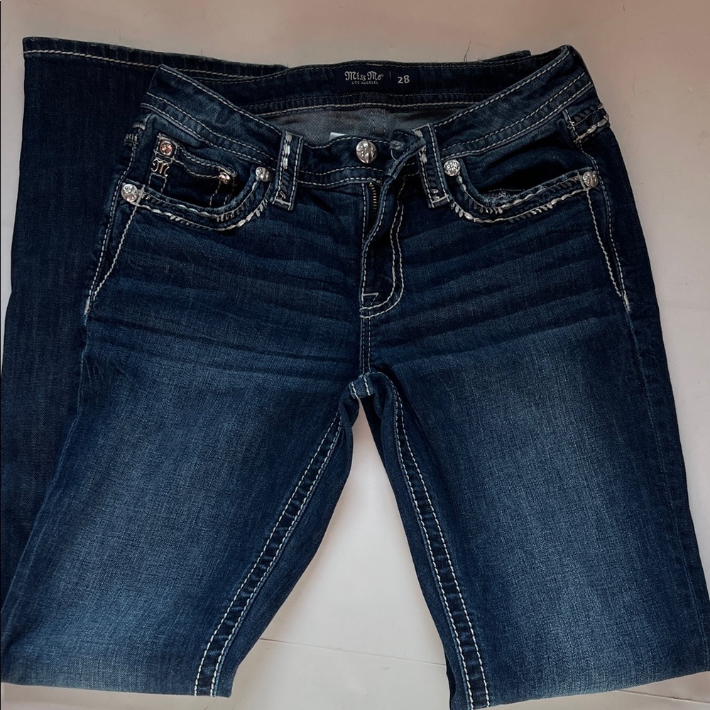 Miss Me Dark Blue Boot Cut Jeans